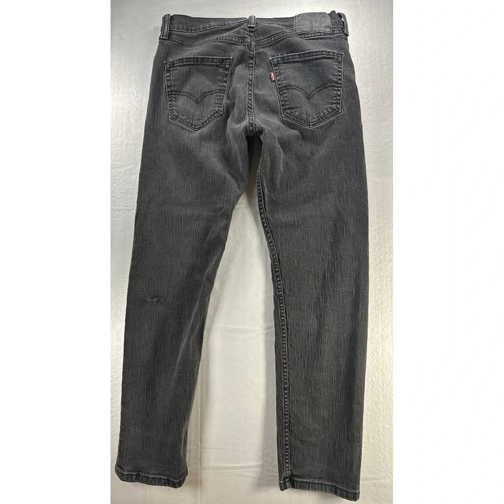 Levi's 508 Jeans Men's 28x27.5 Regular Taper Fit Black‎ Dark Wash Denim